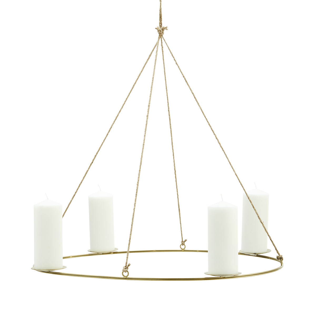 Oval hanging candle holder