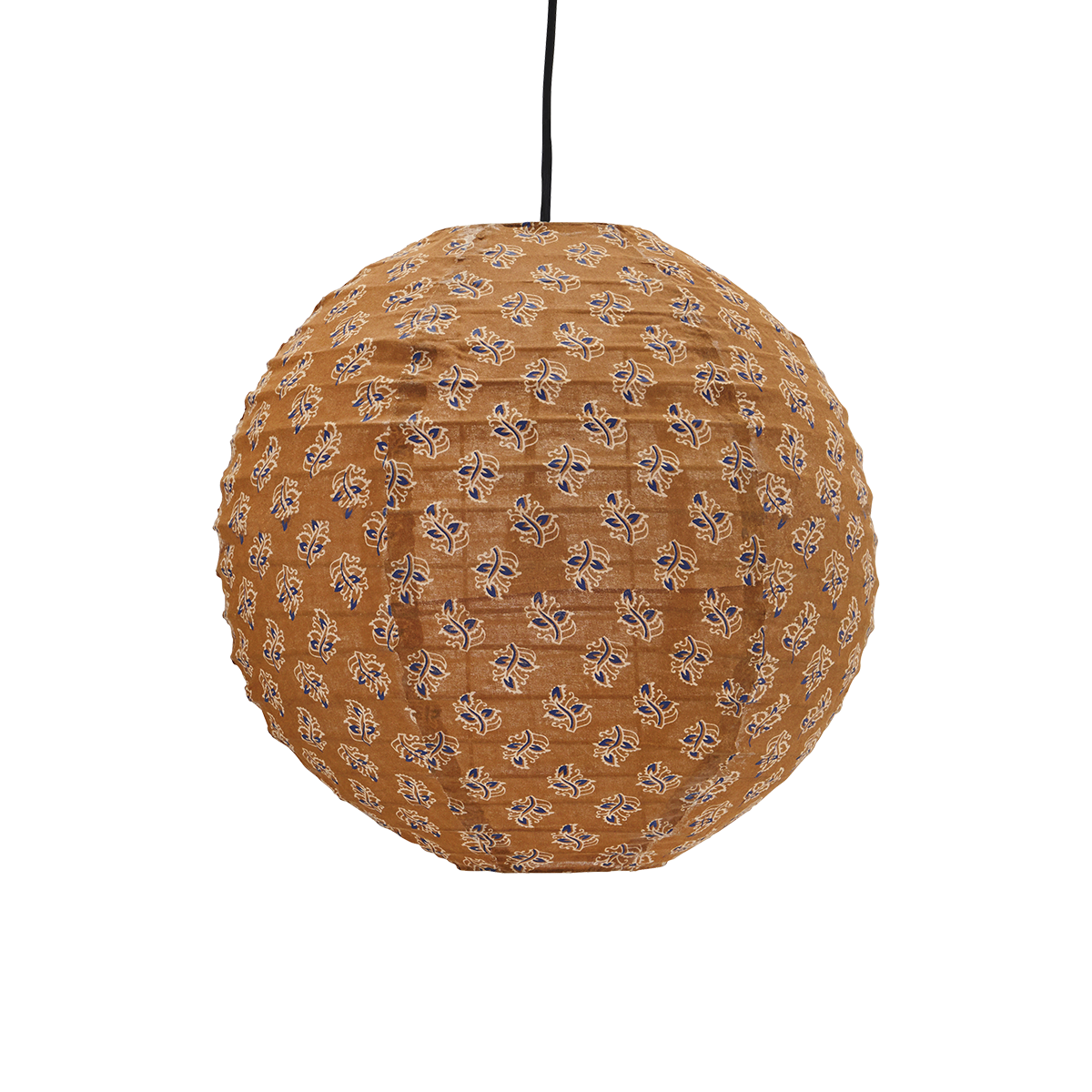 Printed cotton ceiling lamp