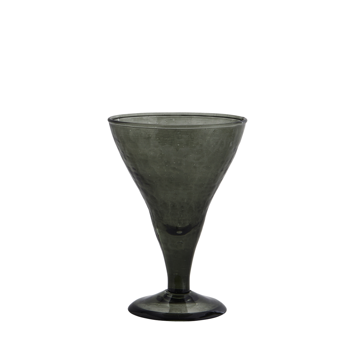 Hammered cocktail glass