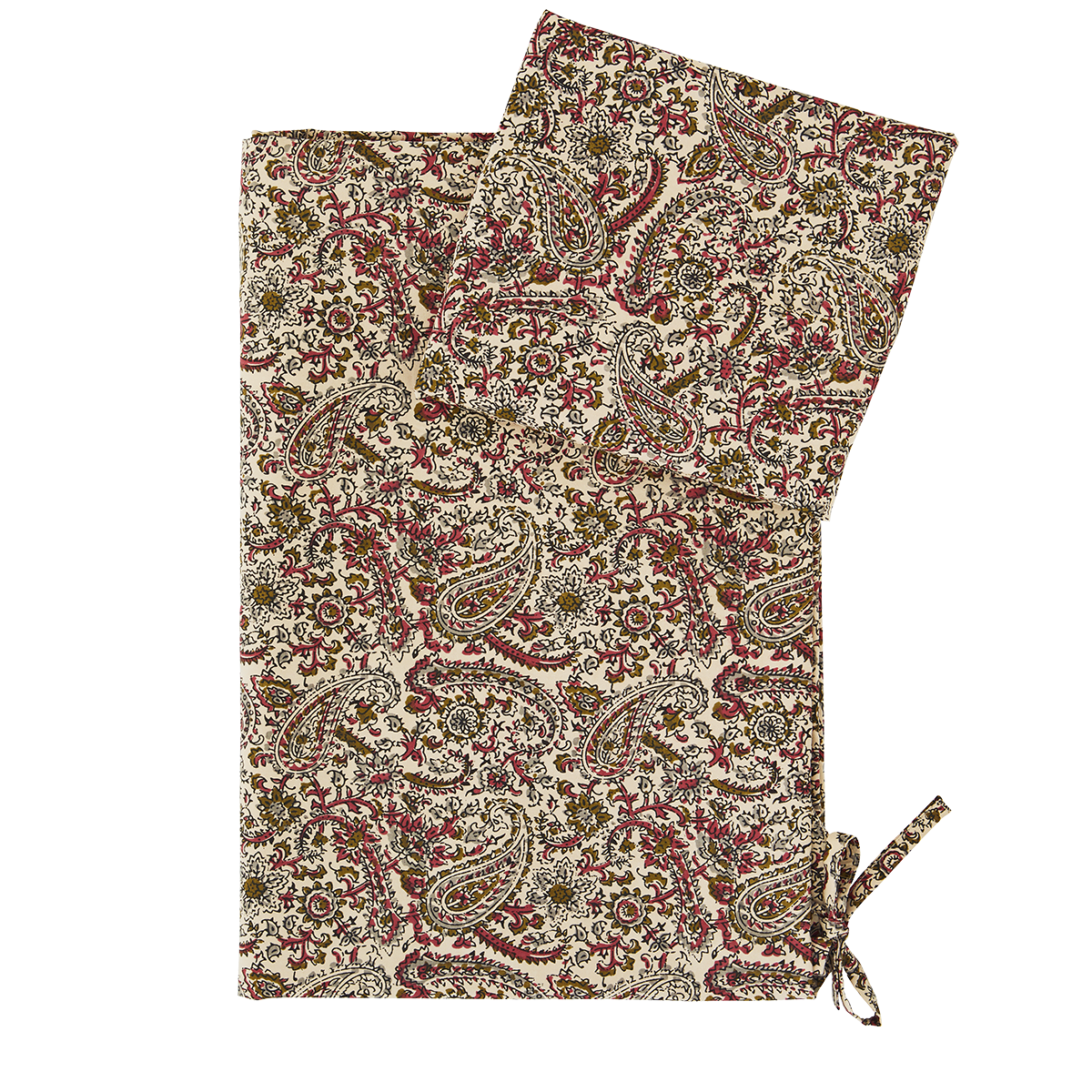 Printed cotton duvet cover