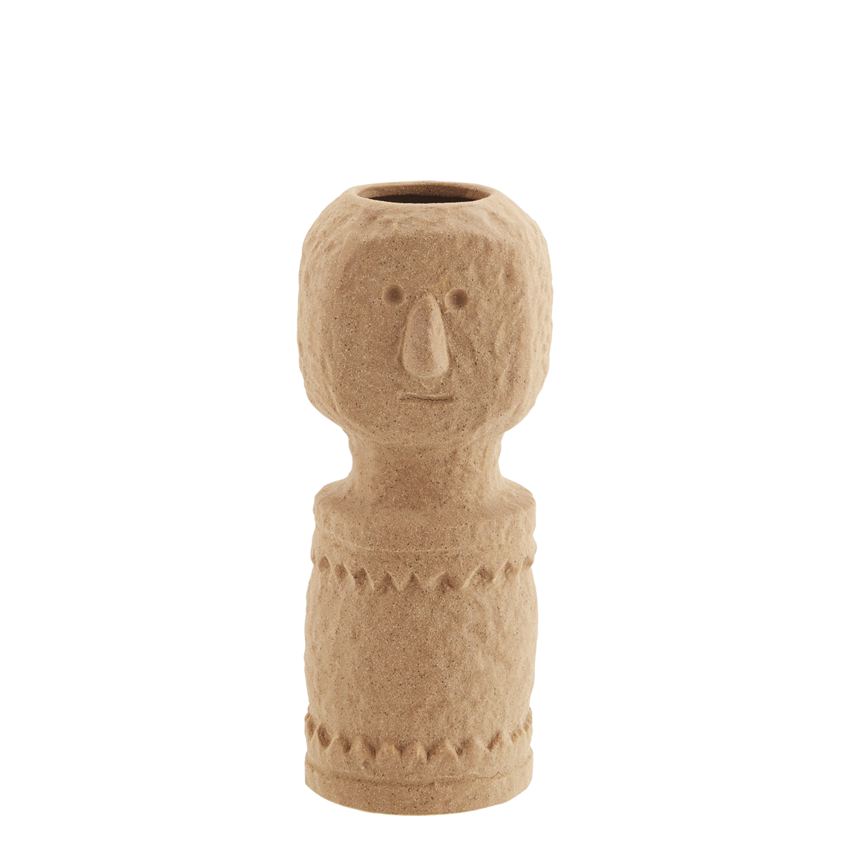 Stoneware vase w/ imprints