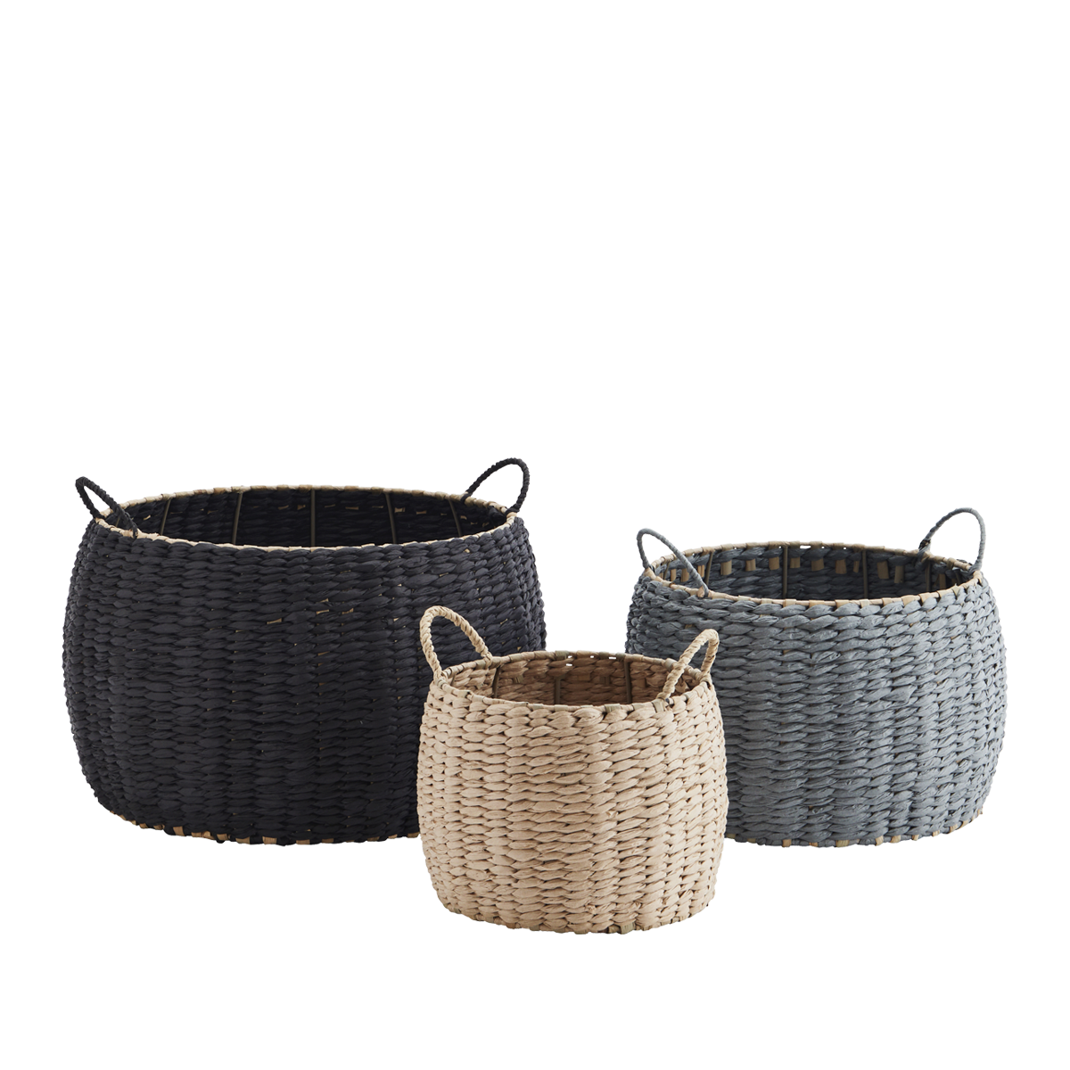 Paper rope baskets w/ handles