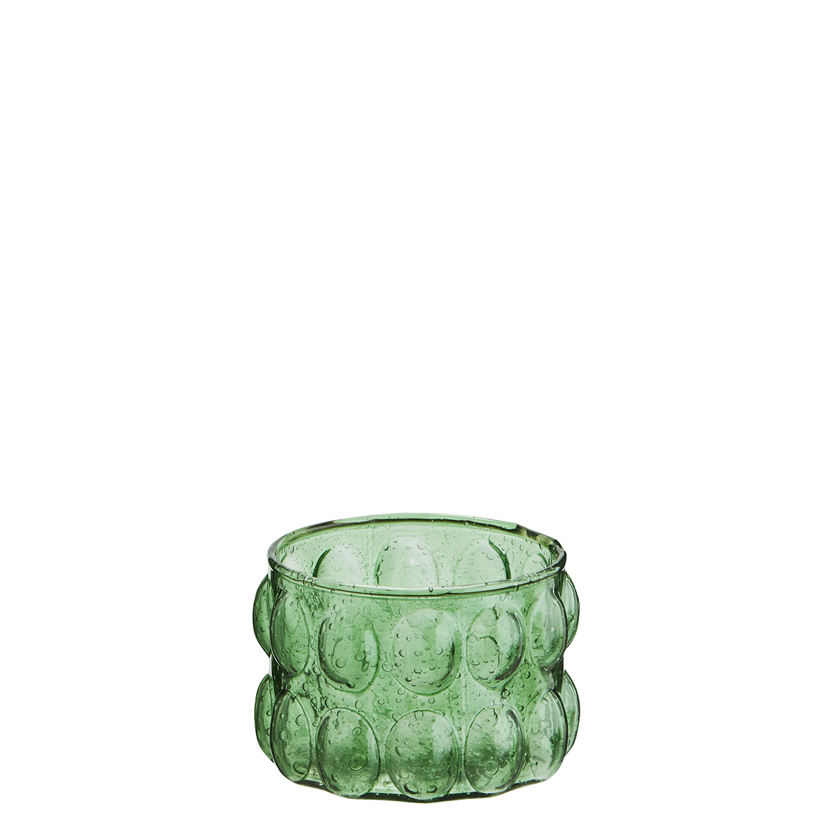Glass votive w/ bubbles