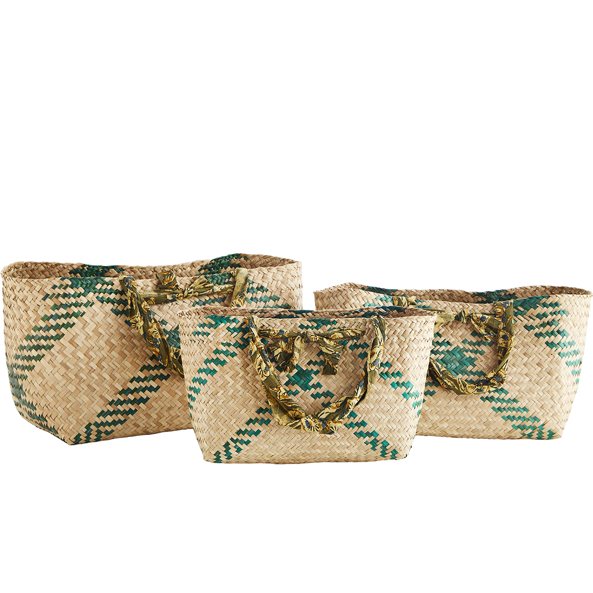 Seagrass bags w/ cotton handles