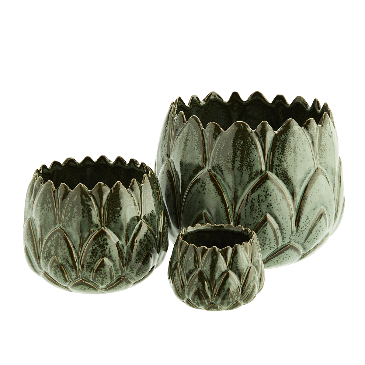 Stoneware flower pots