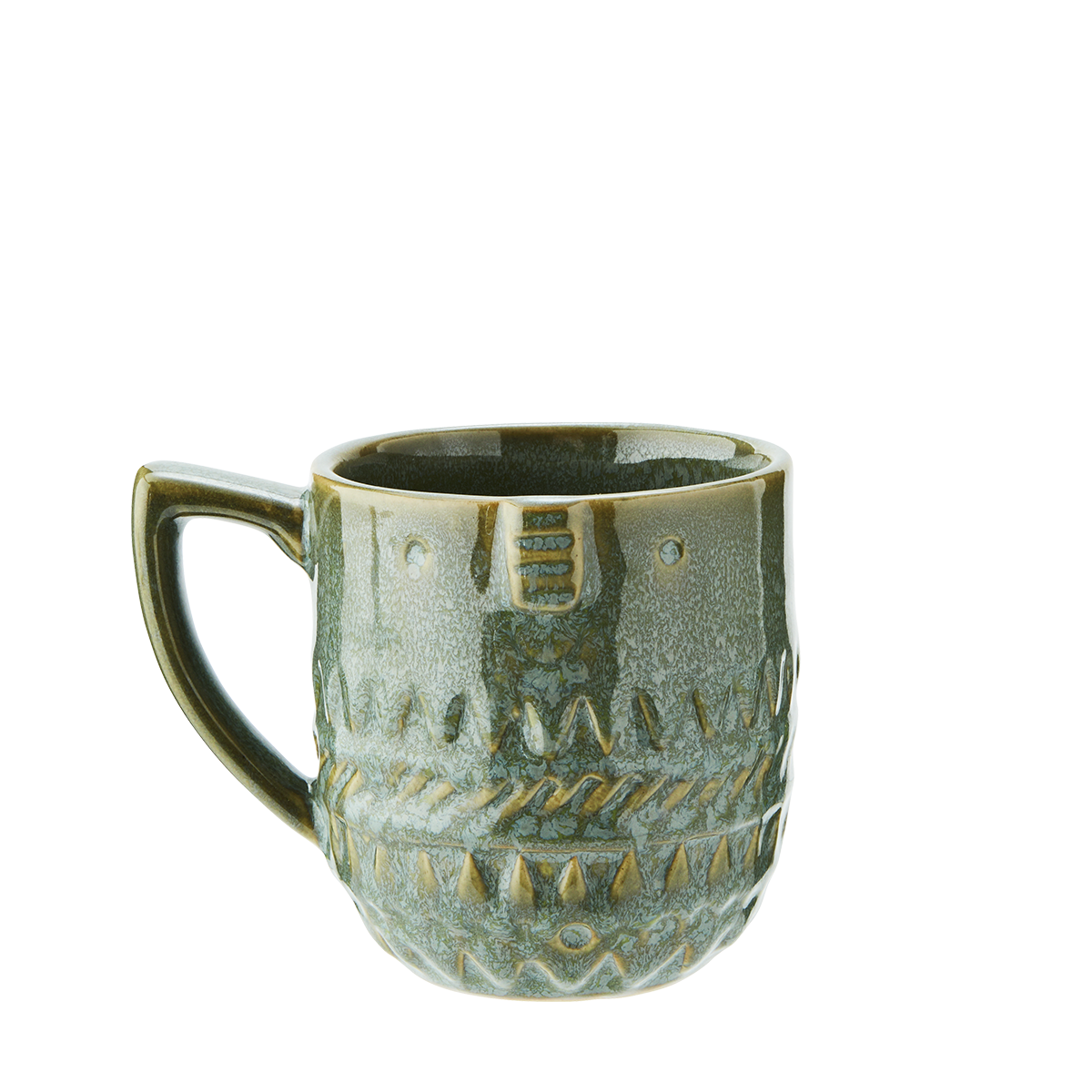 Stoneware mug w/ face imprint