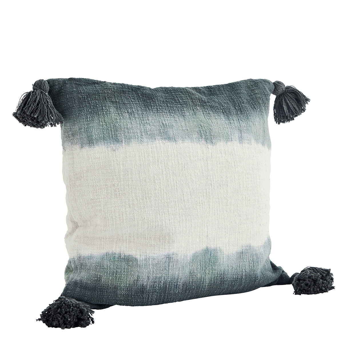 Tie dye cushion cover w/ tassels