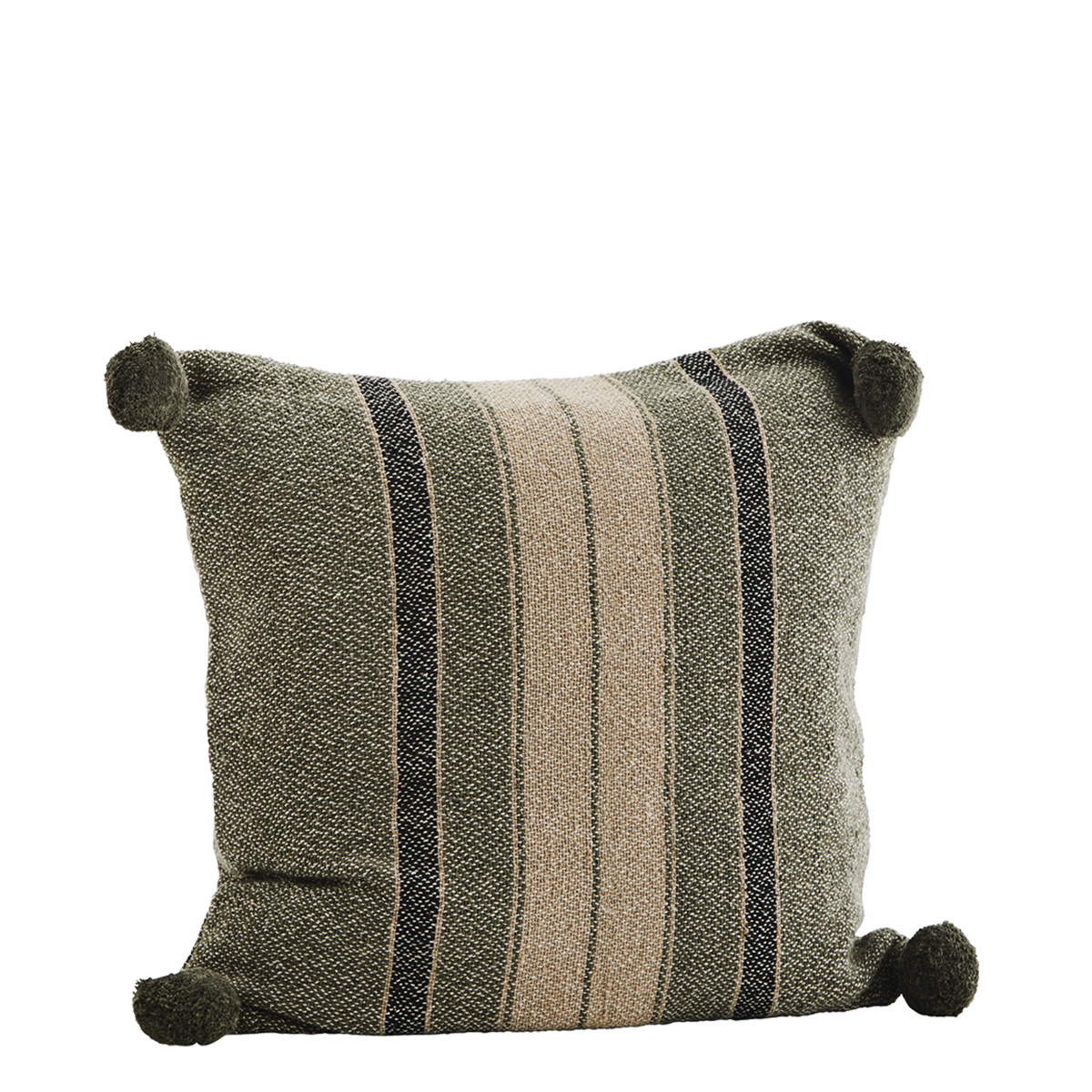 Striped woven cushion cover