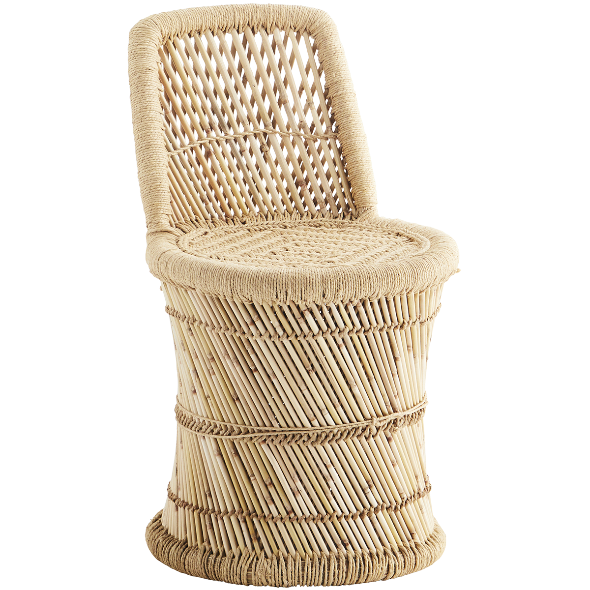 bamboo and rope chair