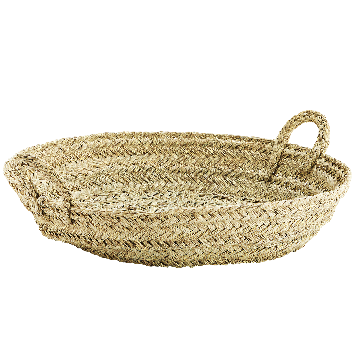 Low grass basket w/ handles