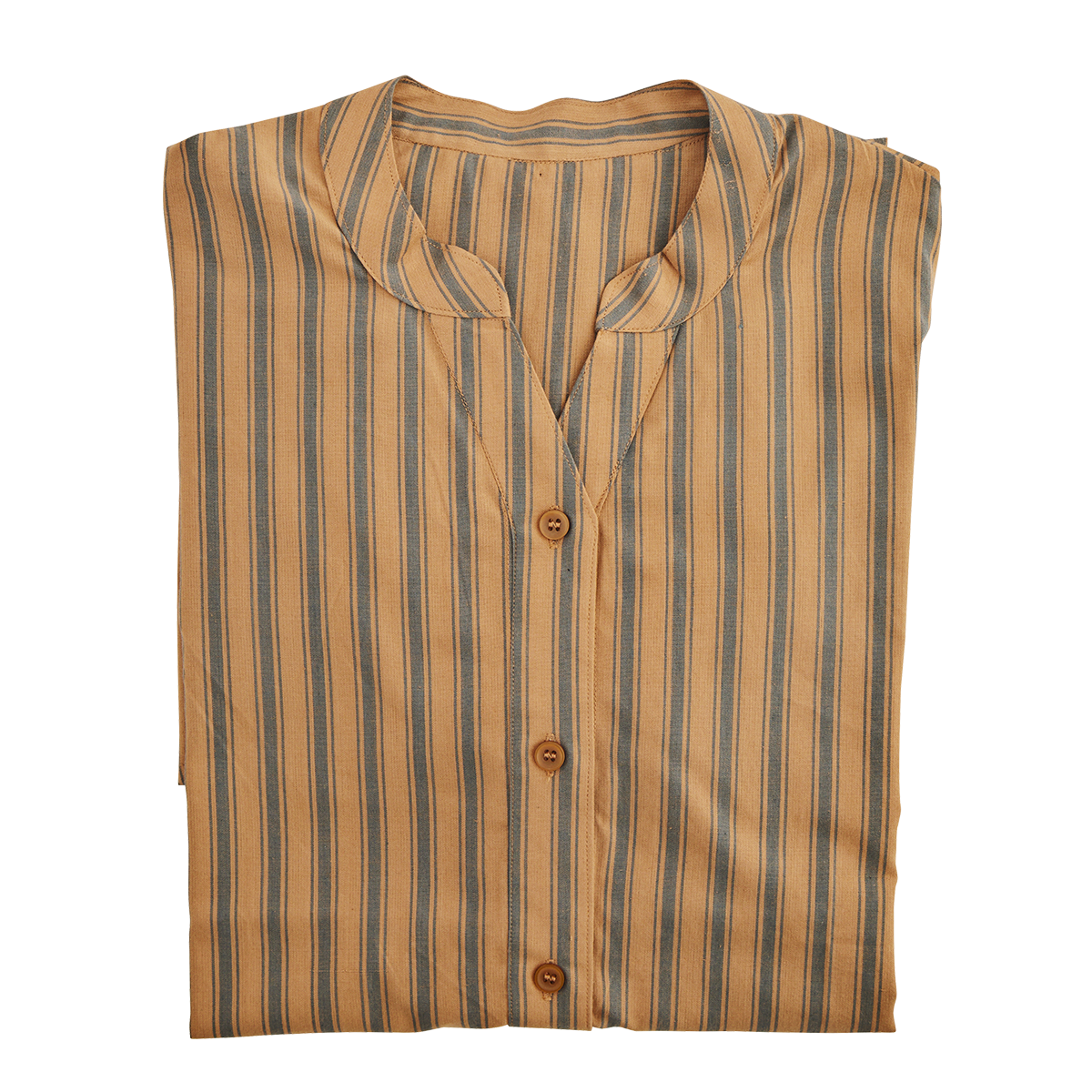Striped cotton tunic