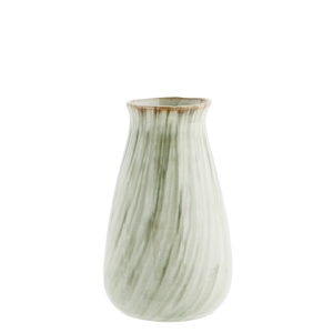 Striped stoneware vase