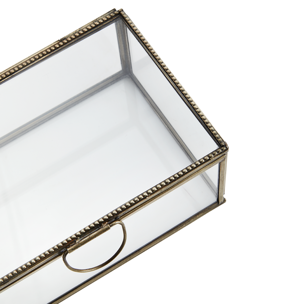 Rectangular glass box