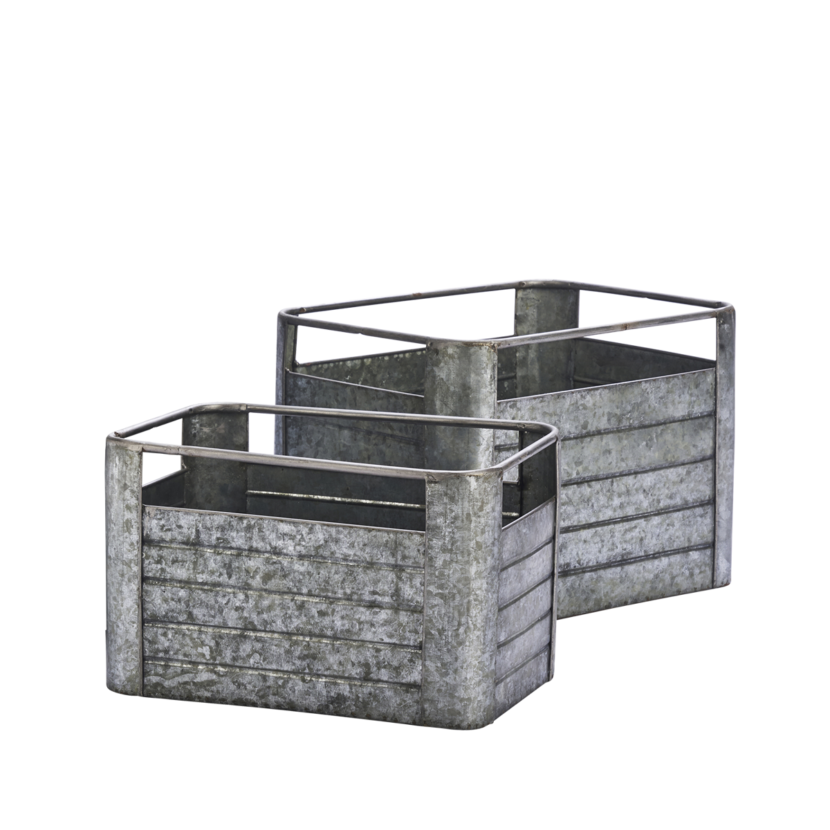 Square galvanized boxes Square galvanized boxes