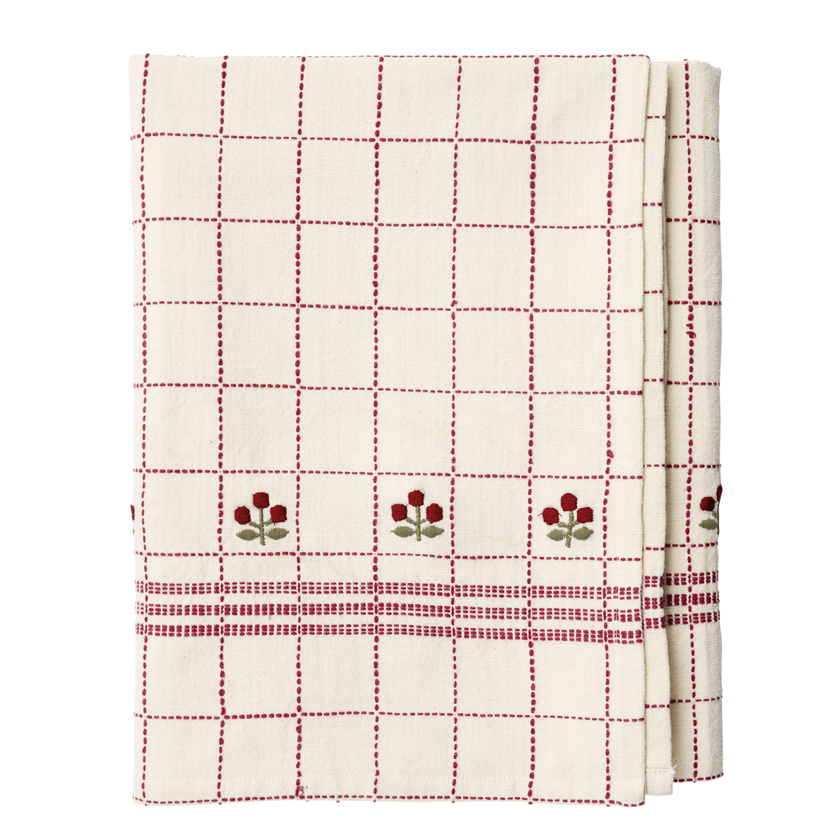 Embroidered cotton table cloth