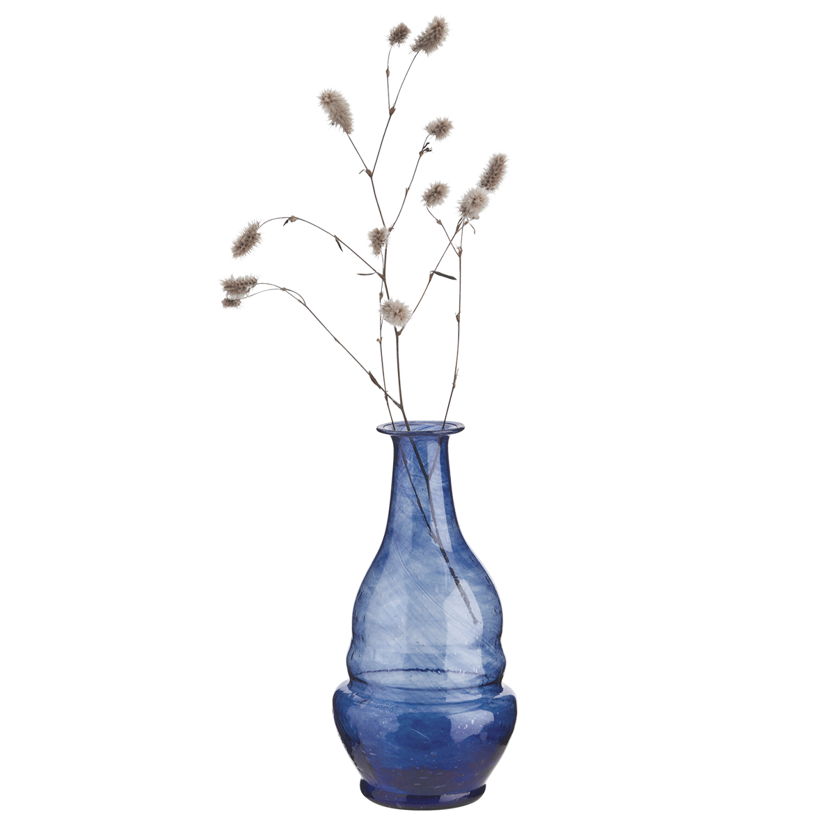 Recycled glass vase