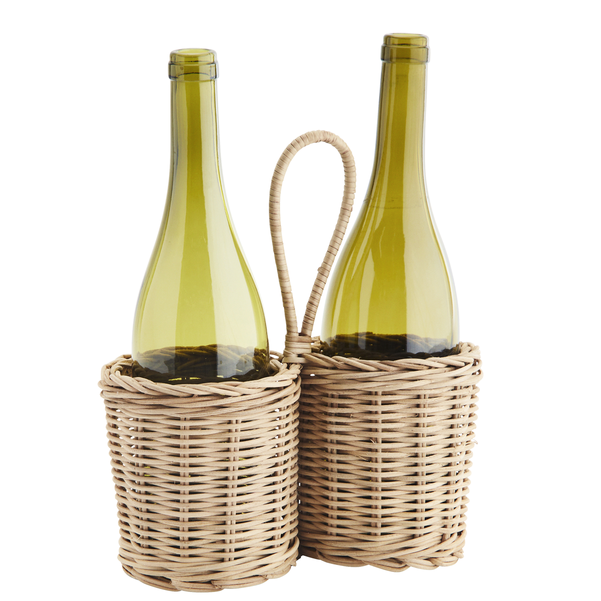 Rattan bottle holder