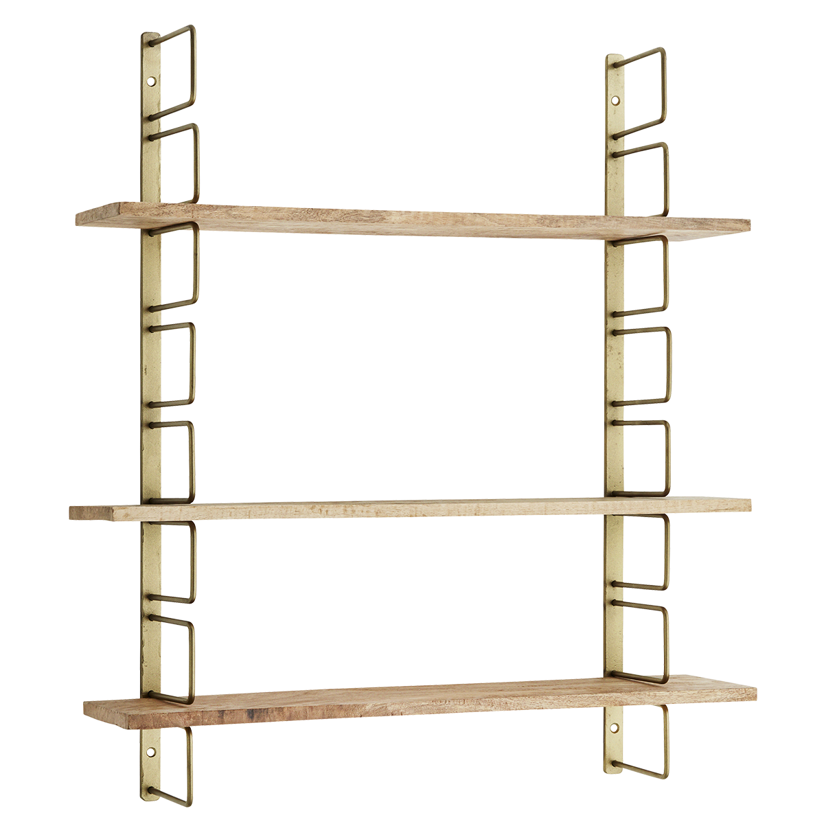 Wall rack w/ wooden shelves