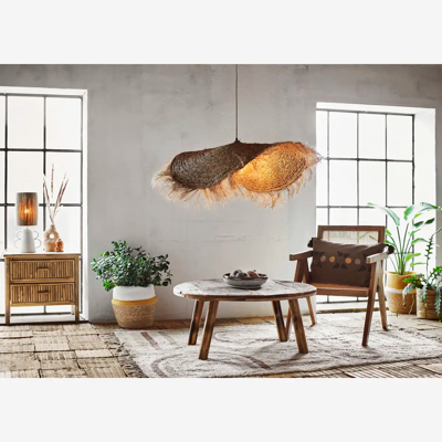 Wood Coffee Table: The Warm Heart of a Boho Living Room