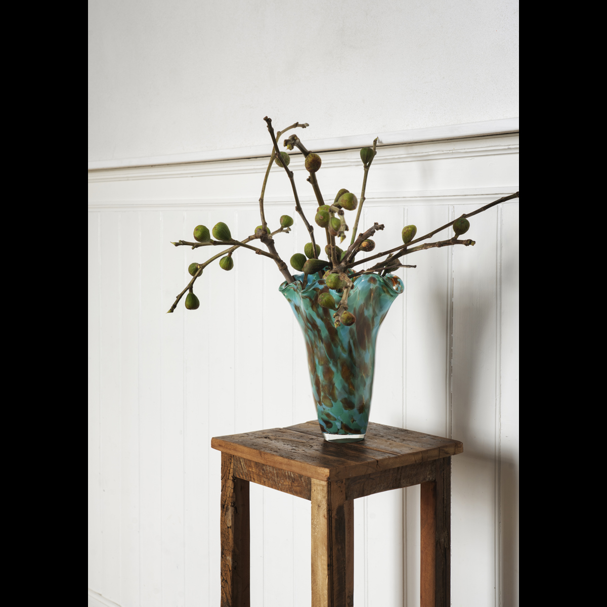 Recycled wooden side table