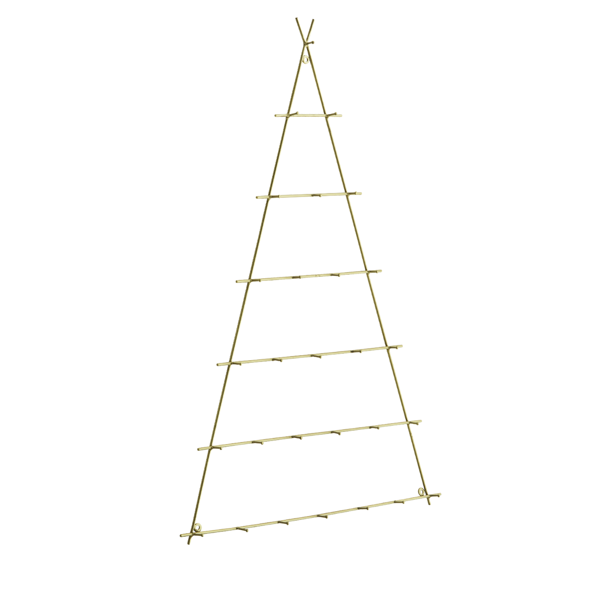 Hanging iron christmas tree