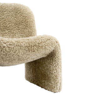 Furry lounge chair