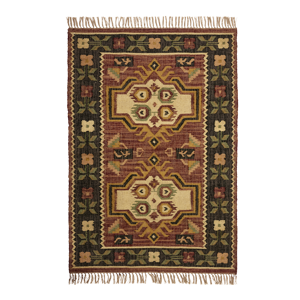 Handwoven jute rug