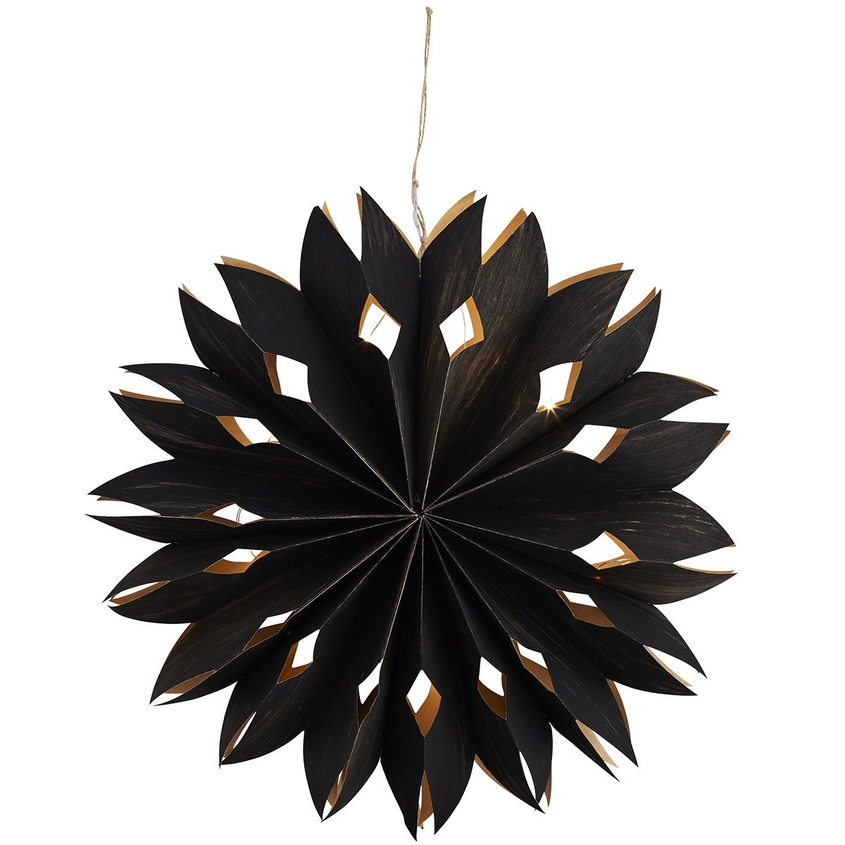 Veneer paper star w/ lights Veneer paper star w/ lights