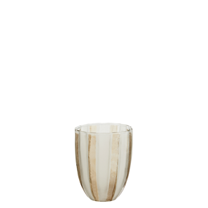 Striped glass vase