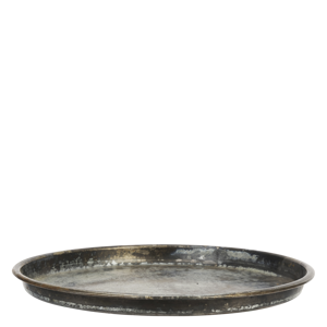 Re-used round iron tray