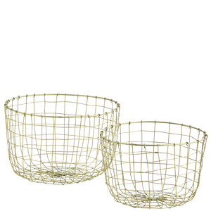 Round iron baskets