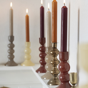 Hand forged iron candle holder