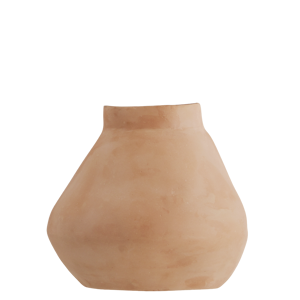 Wall-mounted terracotta vase