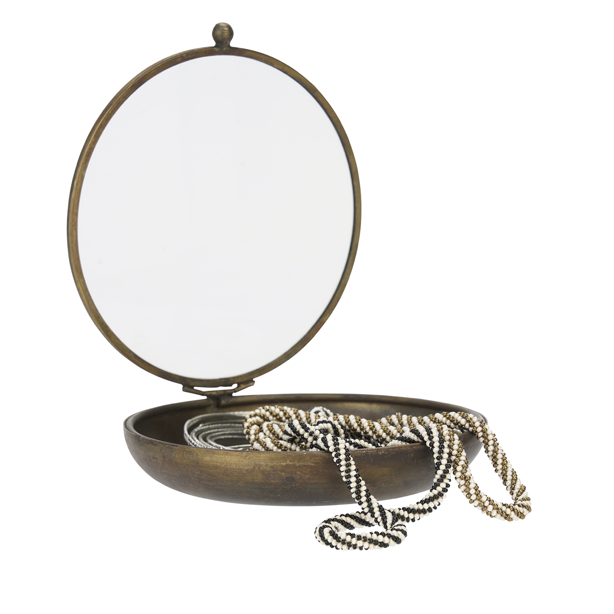 Round glass box