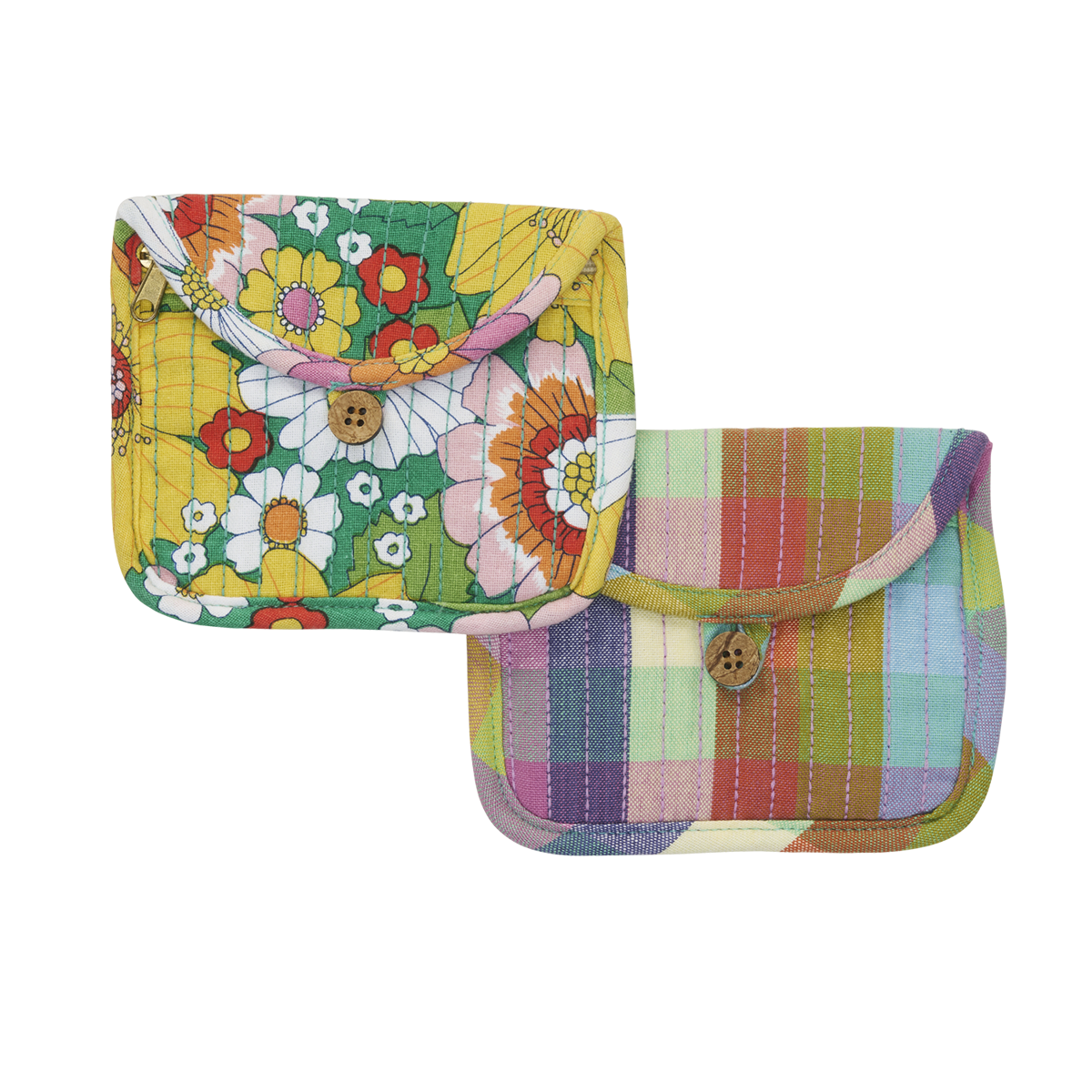 Quilted cotton purse