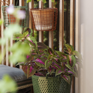 Hanging iron pot holder