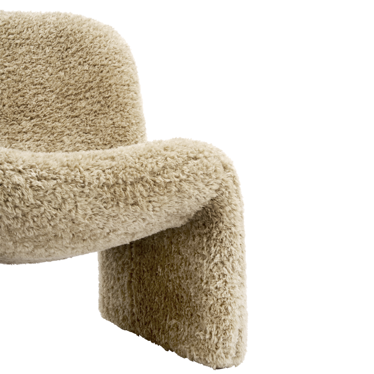 Furry lounge chair