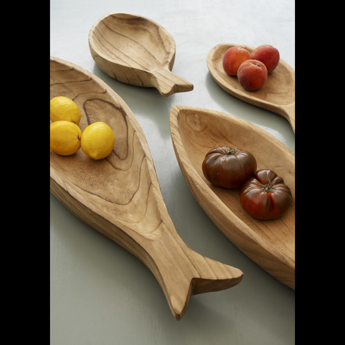 Wooden fish tray