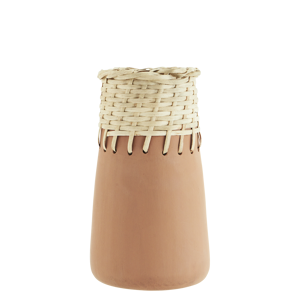 Terracotta vase w/ cane