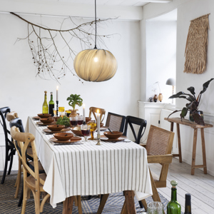 Bamboo ceiling lamp