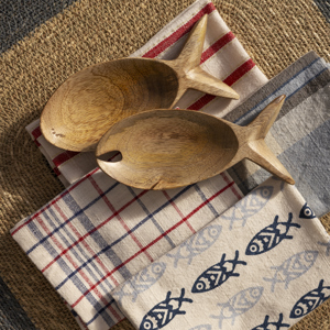 Checked cotton napkins