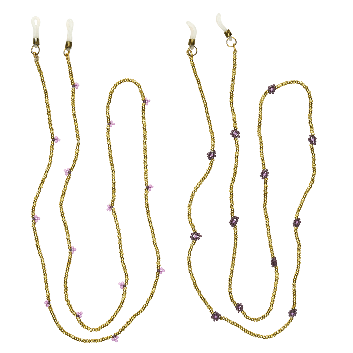 Beaded eyeglass chain