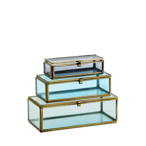 Coloured glass boxes