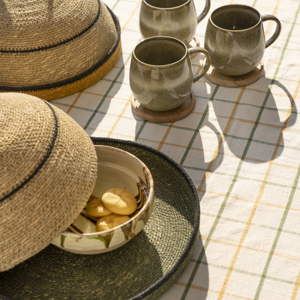 Hand-painted earthenware bowl