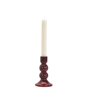 Glass candle holder