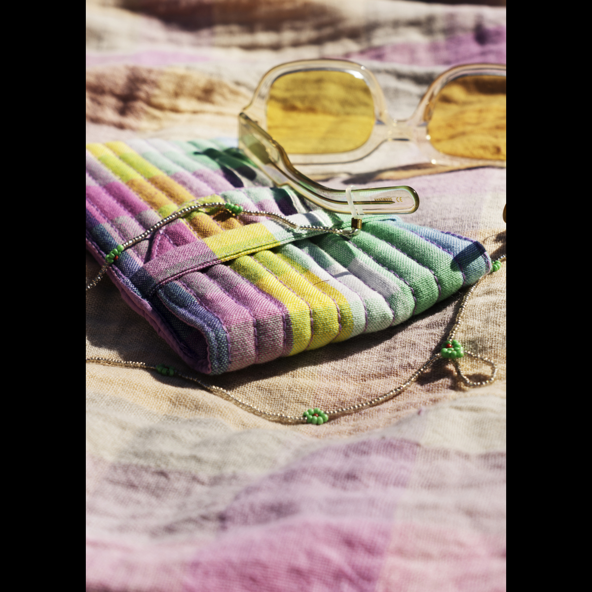 Quilted eyeglass cover