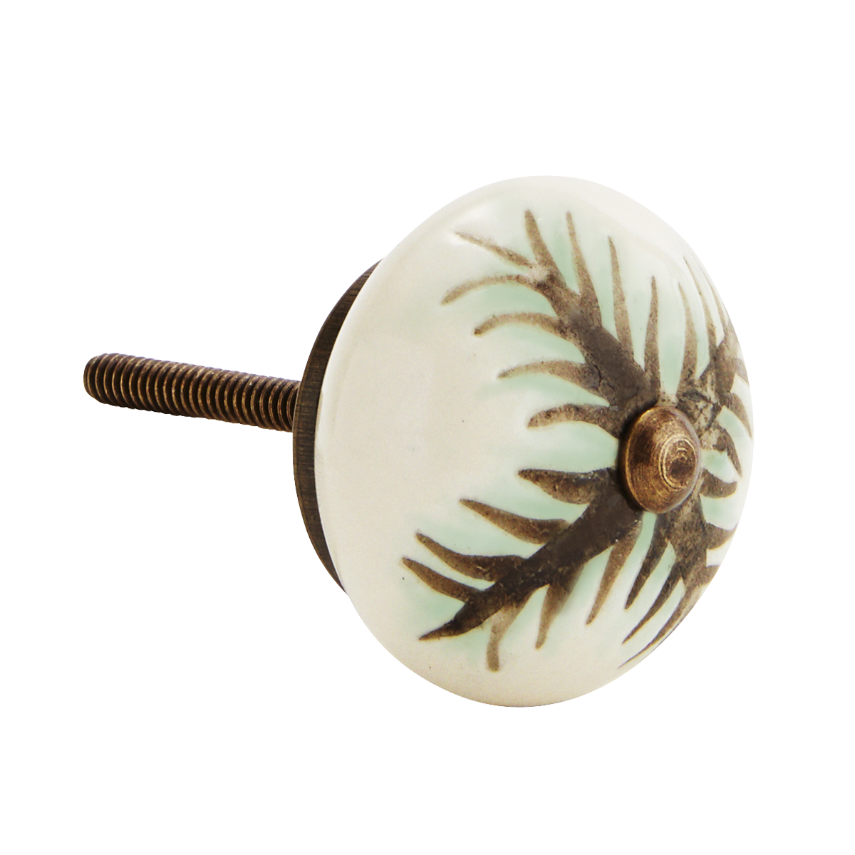 Hand-painted stoneware doorknob Hand-painted stoneware doorknob