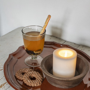 Hammered wine glass