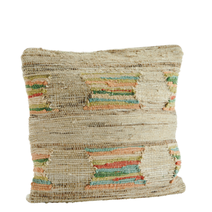 Handwoven jute cushion cover