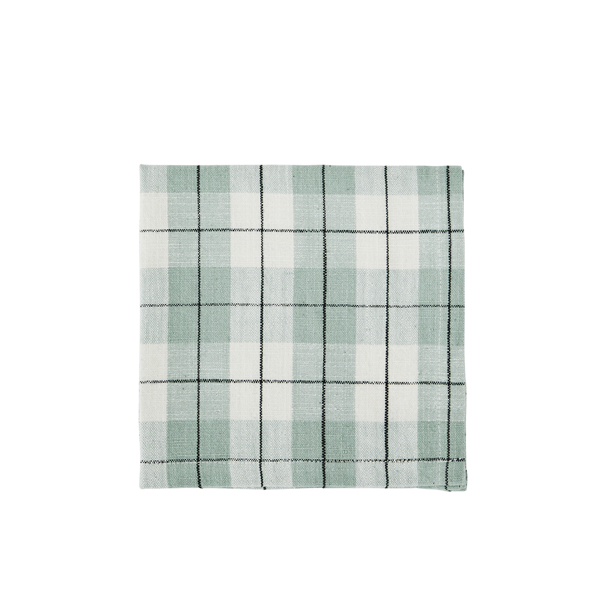 Checked cotton napkin